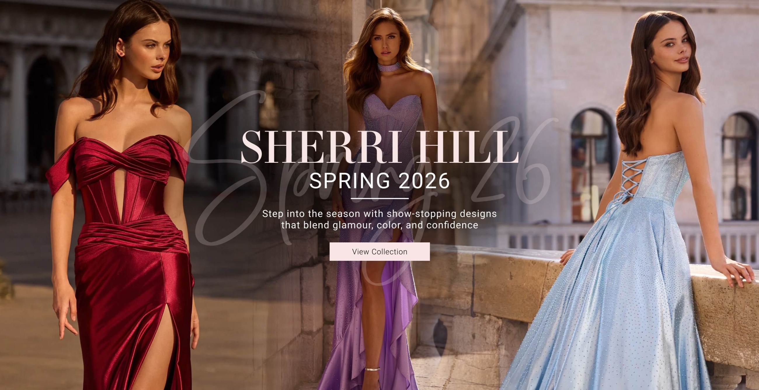 Sherri Hill Spring 2026 Banner Desktop
